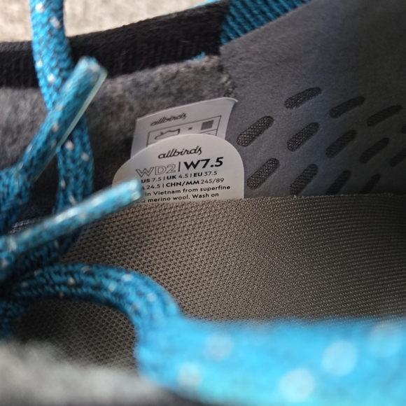 allbirds Women's Wool Dasher Mizzle NEW size 7.5 Color Teal - Picture 8 of 8